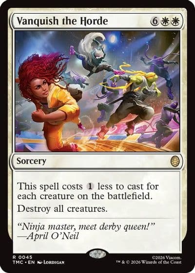 Vanquish the Horde Commander: Teenage Mutant Ninja Turtles Magic card