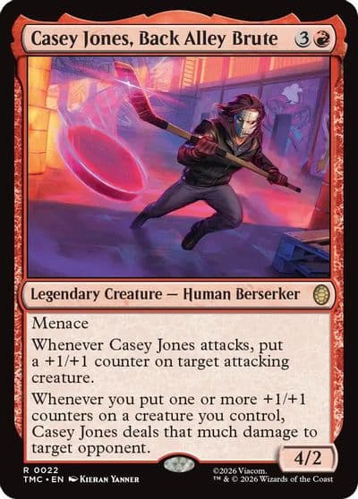 Casey Jones Back Alley Brute Commander: Teenage Mutant Ninja Turtles Magic card