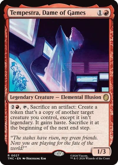 Tempestra Dame of Games Commander: Teenage Mutant Ninja Turtles Magic card