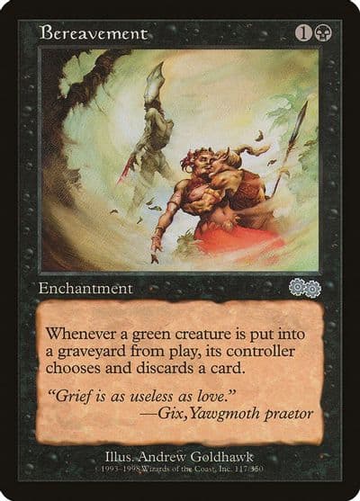 Bereavement Urza's Saga Magic card