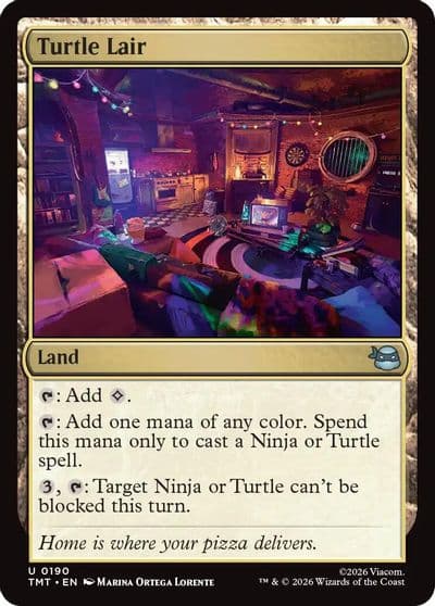 Turtle Lair Teenage Mutant Ninja Turtles Magic card