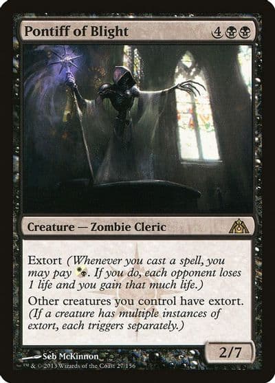Pontiff of Blight Dragon's Maze Magic card