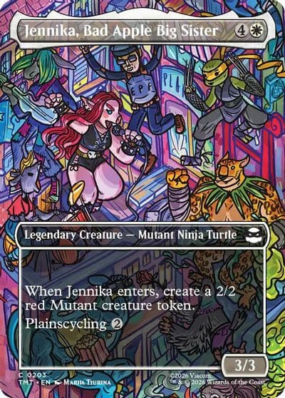 Jennika Bad Apple Big Sister Borderless Teenage Mutant Ninja Turtles Magic card