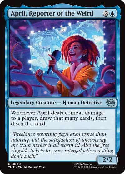 April Reporter of the Weird Teenage Mutant Ninja Turtles Magic card