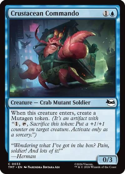 Crustacean Commando Teenage Mutant Ninja Turtles Magic card