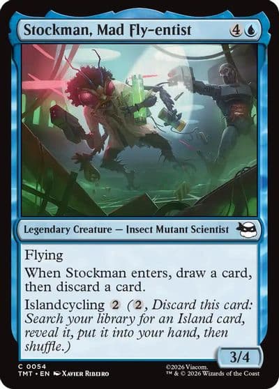 Stockman Mad Fly entist Teenage Mutant Ninja Turtles Magic card