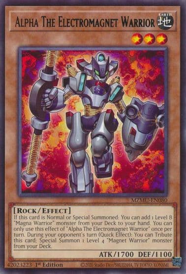Alpha The Electromagnet Warrior Maze of Muertos Yu-Gi-Oh! card