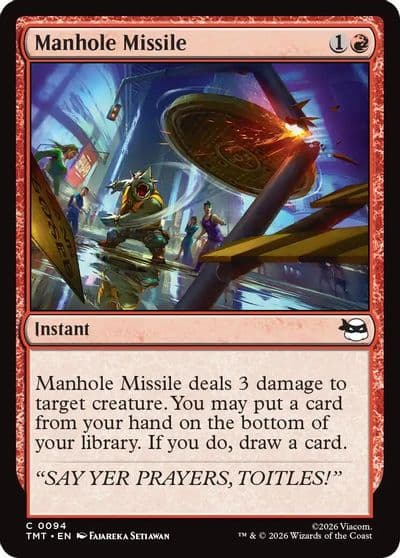 Manhole Missile Teenage Mutant Ninja Turtles Magic card