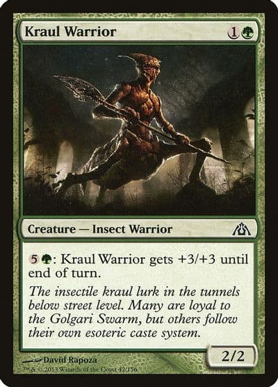 Kraul Warrior Dragon's Maze Magic card