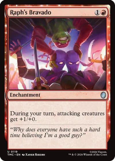 Raphs Bravado Commander: Teenage Mutant Ninja Turtles Magic card