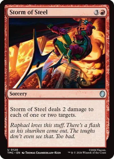 Storm of Steel Commander: Teenage Mutant Ninja Turtles Magic card