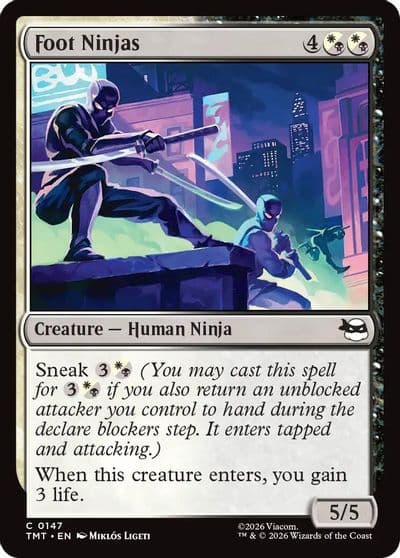 Foot Ninjas Teenage Mutant Ninja Turtles Magic card