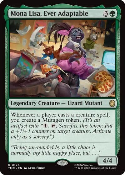 Mona Lisa Ever Adaptable Commander: Teenage Mutant Ninja Turtles Magic card