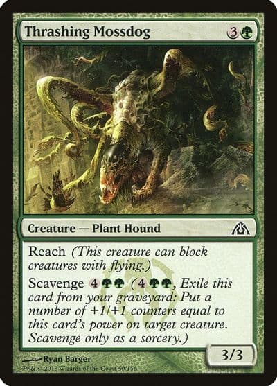 Thrashing Mossdog Dragon's Maze Magic card