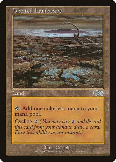 Blasted Landscape Urza's Saga Magic card
