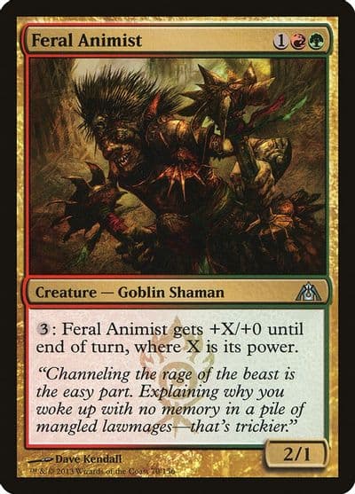 Feral Animist Dragon's Maze Magic card