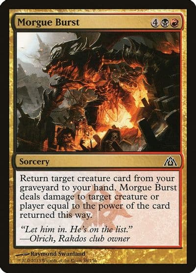 Morgue Burst Dragon's Maze Magic card