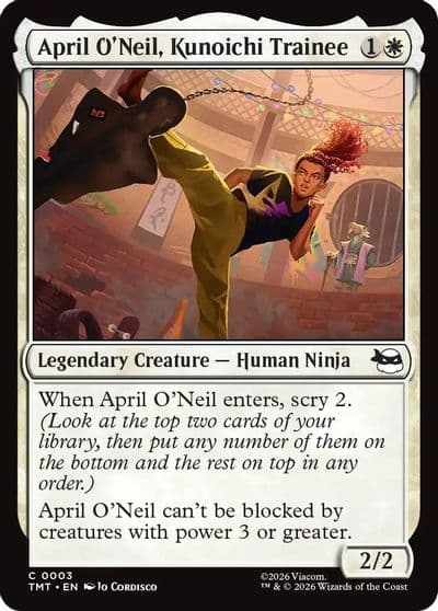 April ONeil Kunoichi Trainee Teenage Mutant Ninja Turtles Magic card