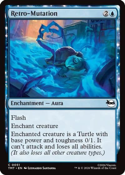 Retro Mutation Teenage Mutant Ninja Turtles Magic card