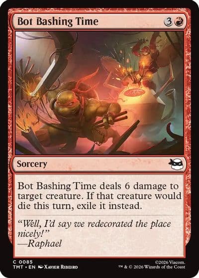Bot Bashing Time Teenage Mutant Ninja Turtles Magic card