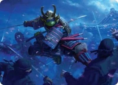 Leonardo Sewer Samurai Art Card 1 54 Art Series: Teenage Mutant Ninja Turtles Magic card
