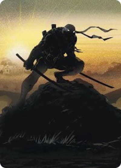 Leonardo Sewer Samurai Art Card 20 54 Art Series: Teenage Mutant Ninja Turtles Magic card