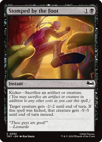 Stomped by the Foot Teenage Mutant Ninja Turtles Magic card