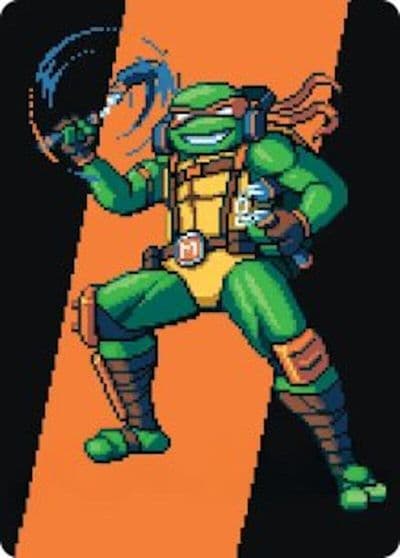 Michelangelo the Heart Art Card Art Series: Teenage Mutant Ninja Turtles Magic card