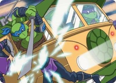 Don and Leo Problem Solvers Art Card Art Series: Teenage Mutant Ninja Turtles Magic card
