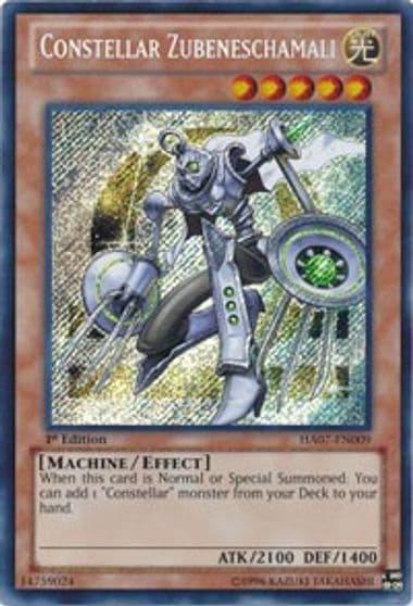 Constellar Zubeneschamali Hidden Arsenal 7: Knight of Stars Yu-Gi-Oh! card