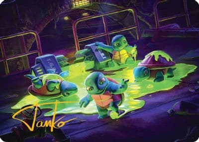 The Ooze Art Card Gold Stamped Signature Art Series: Teenage Mutant Ninja Turtles Magic card