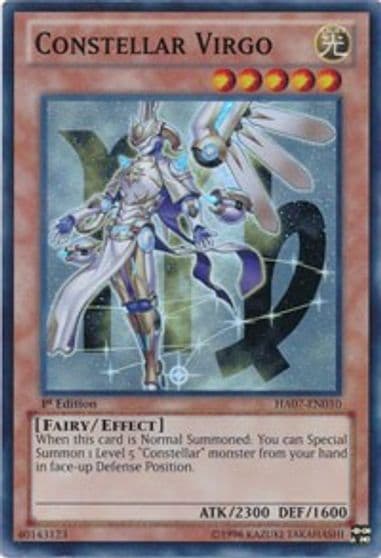 Constellar Virgo Hidden Arsenal 7: Knight of Stars Yu-Gi-Oh! card