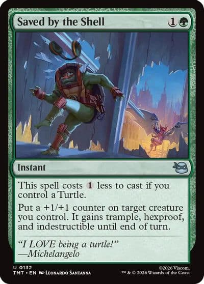 Saved by the Shell Teenage Mutant Ninja Turtles Magic card