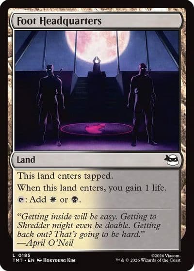 Foot Headquarters Teenage Mutant Ninja Turtles Magic card
