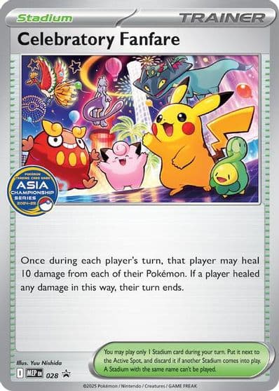 Celebratory Fanfare (Asia Championship Series 24-25) ME: Mega Evolution Promo Pokemon card