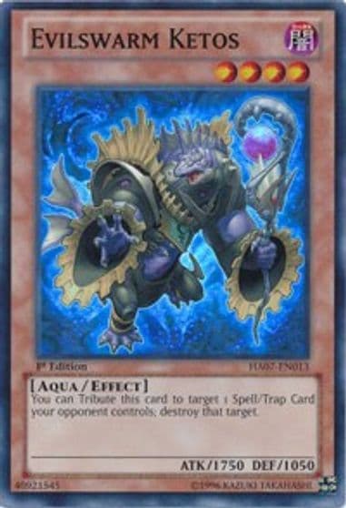 Evilswarm Ketos Hidden Arsenal 7: Knight of Stars Yu-Gi-Oh! card