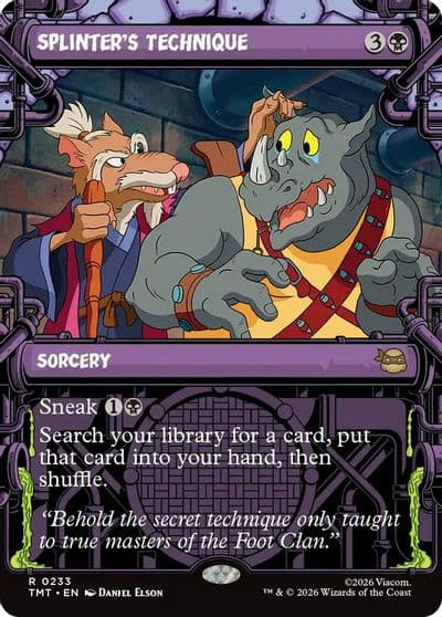 Splinters Technique Showcase Teenage Mutant Ninja Turtles Magic card