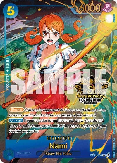 Nami Japanese Version 3rd Anniversary Set One Piece Promotion Cards One Piece card