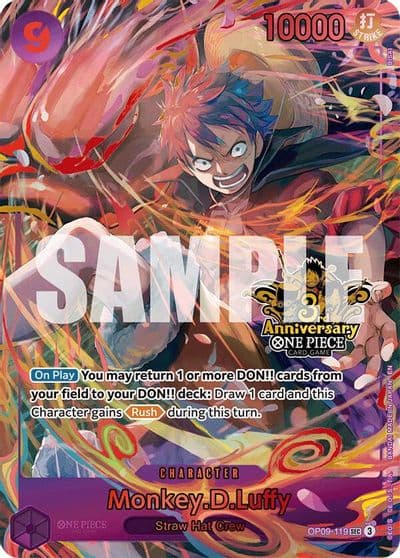 MonkeyDLuffy Japanese Version 3rd Anniversary Set One Piece Promotion Cards One Piece card