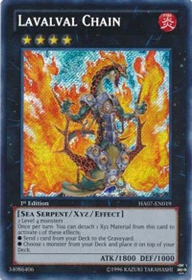 Lavalval Chain Hidden Arsenal 7: Knight of Stars Yu-Gi-Oh! card