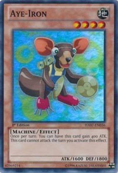 Aye Iron Hidden Arsenal 7: Knight of Stars Yu-Gi-Oh! card