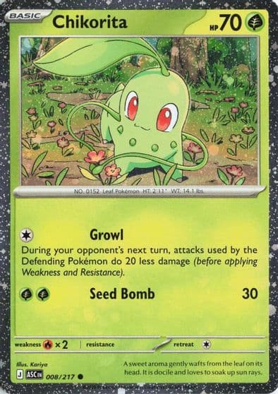 Chikorita (Cosmos Holo) Miscellaneous Cards & Products Pokemon card