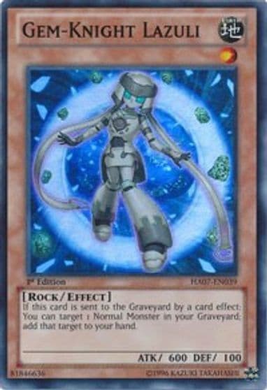 Gem Knight Lazuli Hidden Arsenal 7: Knight of Stars Yu-Gi-Oh! card