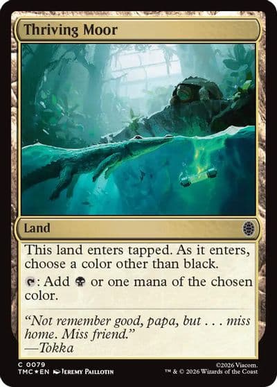 Thriving Moor Surge Foil Commander: Teenage Mutant Ninja Turtles Magic card