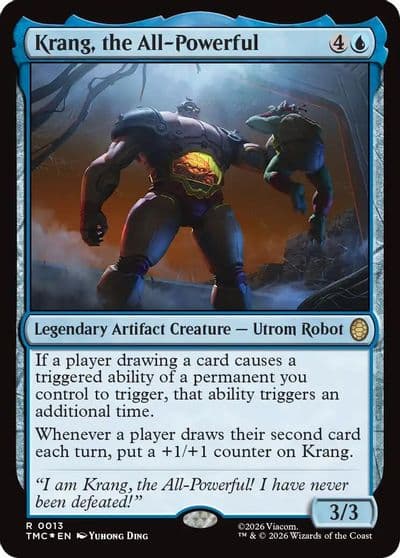 Krang the All Powerful Surge Foil Commander: Teenage Mutant Ninja Turtles Magic card
