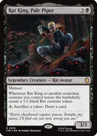 Rat King Pale Piper Surge Foil Commander: Teenage Mutant Ninja Turtles Magic card