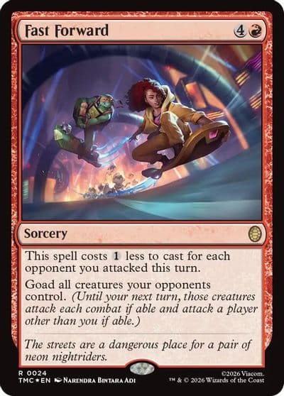 Fast Forward Surge Foil Commander: Teenage Mutant Ninja Turtles Magic card