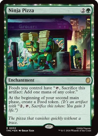 Ninja Pizza Surge Foil Commander: Teenage Mutant Ninja Turtles Magic card