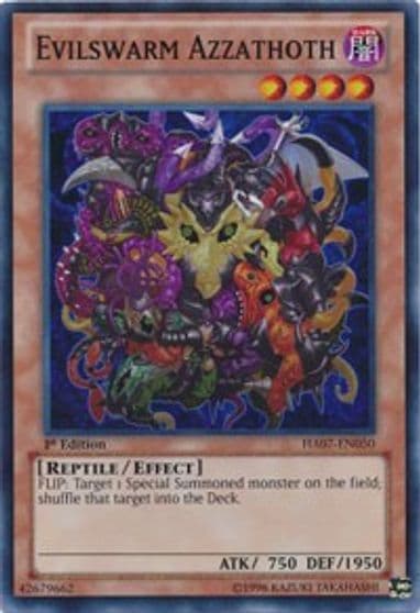 Evilswarm Azzathoth Hidden Arsenal 7: Knight of Stars Yu-Gi-Oh! card
