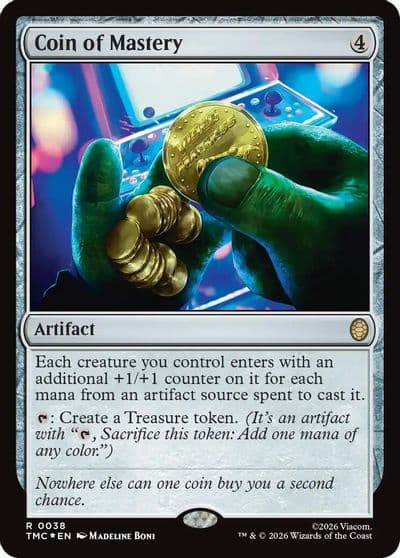 Coin of Mastery Surge Foil Commander: Teenage Mutant Ninja Turtles Magic card